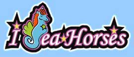 I Sea Horses - Six Collectible plush seahorses, with magical lights, nametag and poem as well as children's book about a magical heard of wild horses that choose a life in the sea