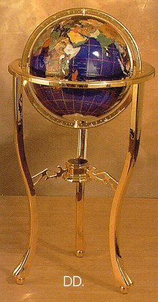 Jere Wright Global - Jeweler Quality Gemstone Globes - Floor Globes